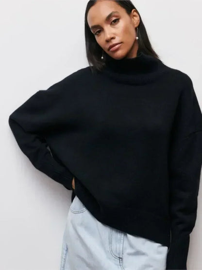 Monelle™ | Übergroßer Rollkragen Strickpullover