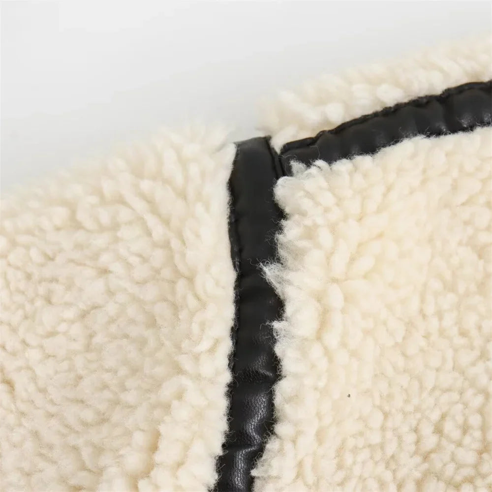 Fleece Bikerjacke