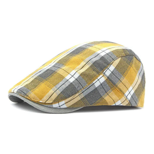 Ludlow Bedruckte Newsboy Cap – Polyester Schirmmütze mit Künstlerischem Druck, Maler-inspiriertes Design für Alle Jahreszeiten