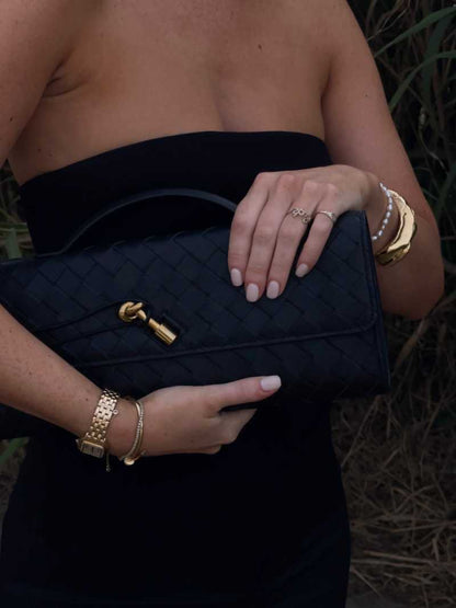 Brenda | Geflochtene Clutch