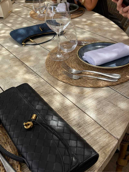 Brenda | Geflochtene Clutch