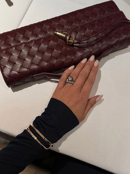 Brenda | Geflochtene Clutch