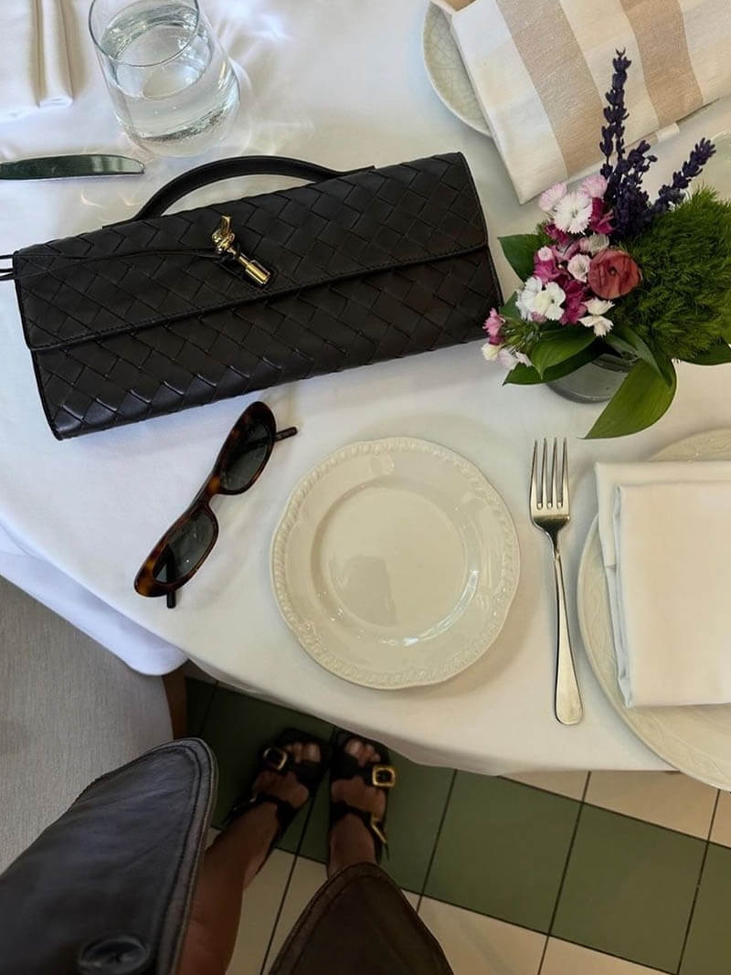 Brenda | Geflochtene Clutch