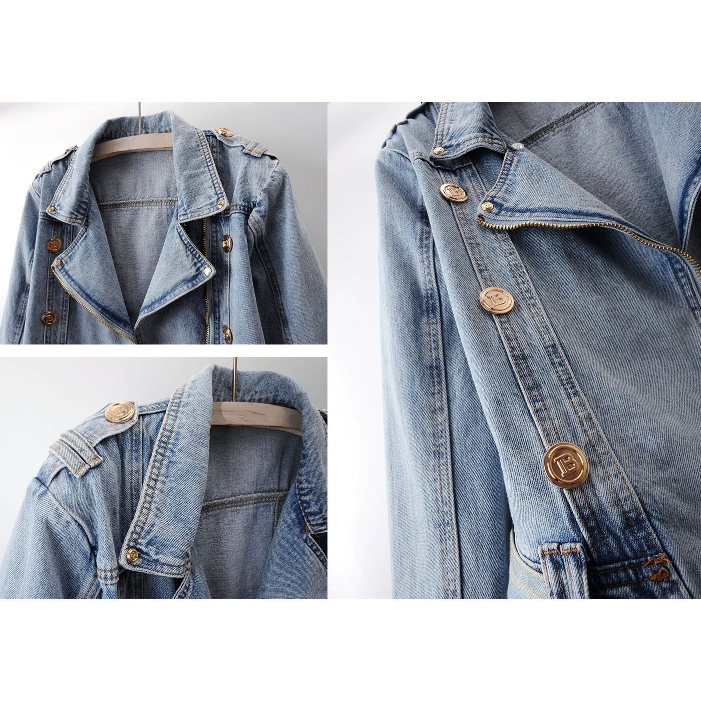 Sofia Amoretti Cropped Denim Jacke