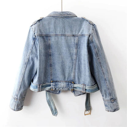 Sofia Amoretti Cropped Denim Jacke
