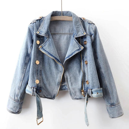 Sofia Amoretti Cropped Denim Jacke