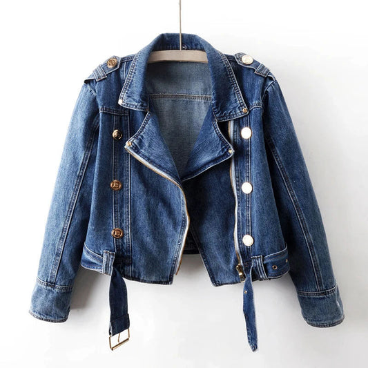 Sofia Amoretti Cropped Denim Jacke