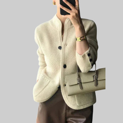 INGRID | WESTE AUS KASCHMIR-GEMISCH MIT KNÖPFEN