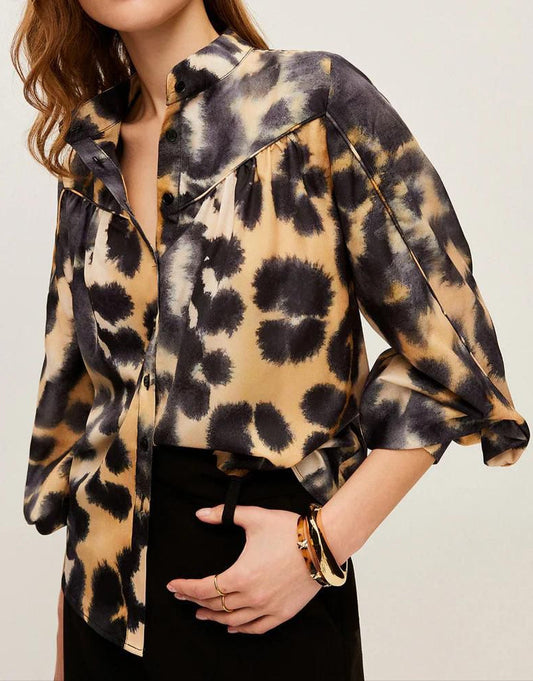 Aria™ | PureCharm Gemusterte Bluse