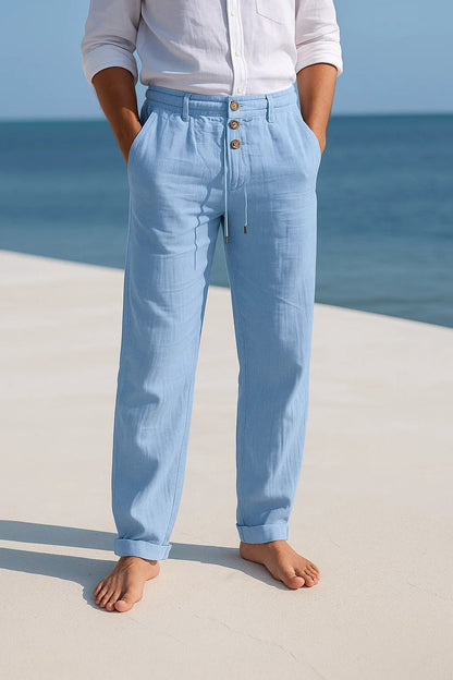 LEICHTE SOMMERHOSE AUS LEINEN