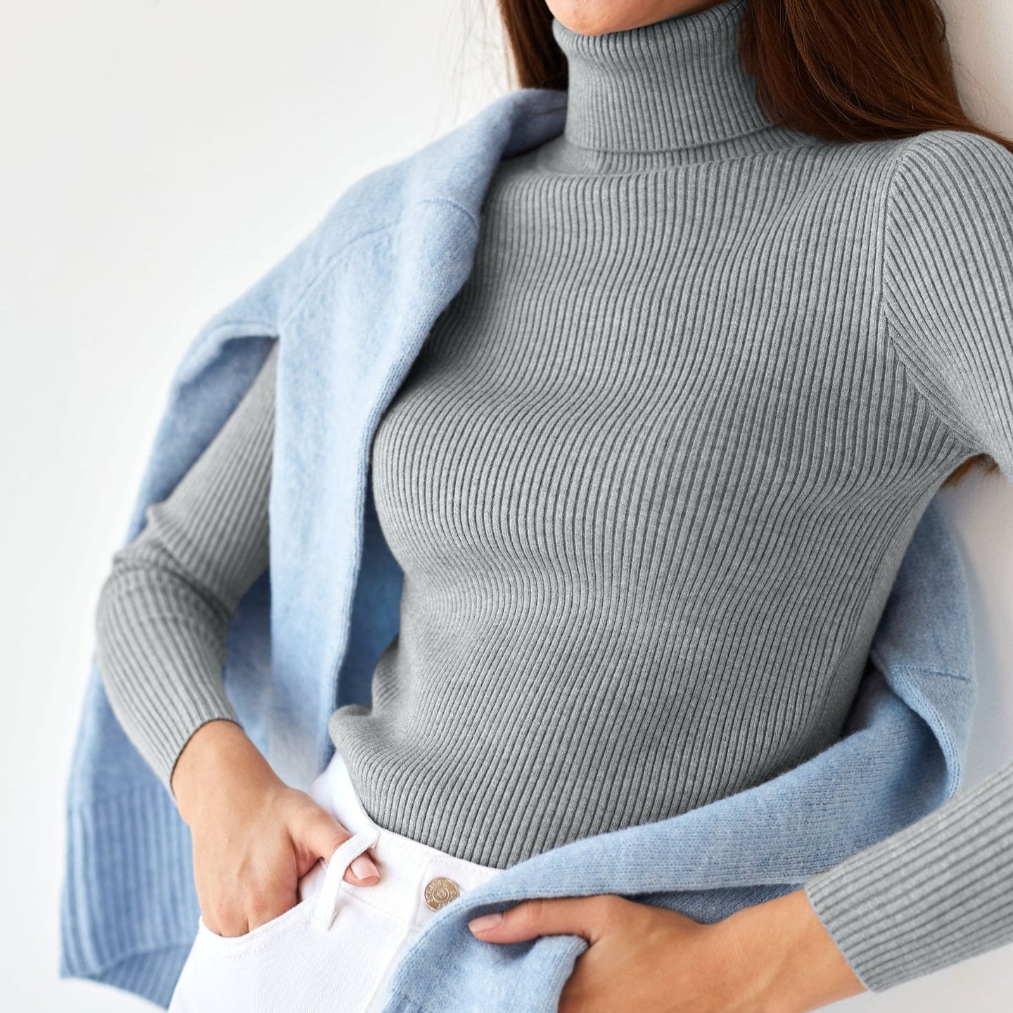 MAEVA™ – Gerippter Rollkragenpullover