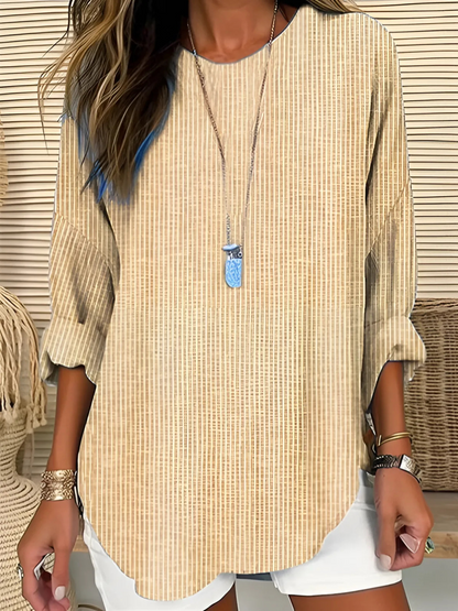 Adriana | Lässiges gestreiftes Tunika-Top