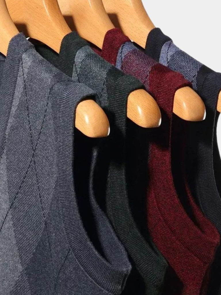 Akademische Essential-Strickweste – Cross & Crown