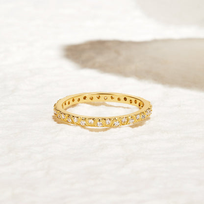 Bague Arquette en or et cristal