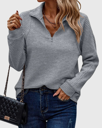 Abigail™ | Eleganter Pullover mit Reißverschluss