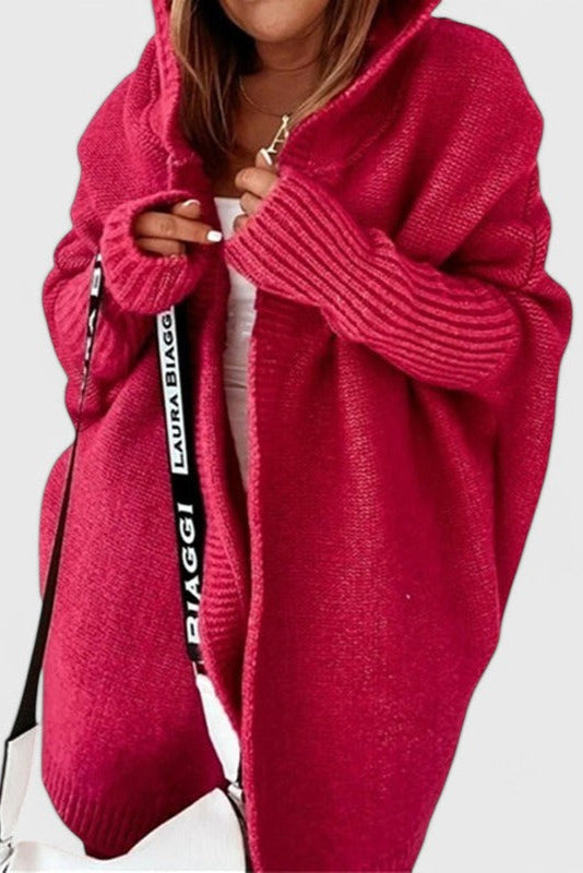 Lovisa Übergroßer Strickcardigan mit Kapuze