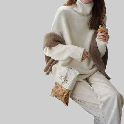 ADÉLA | KASCHMIR-ROLLKRAGEN-PULLOVER