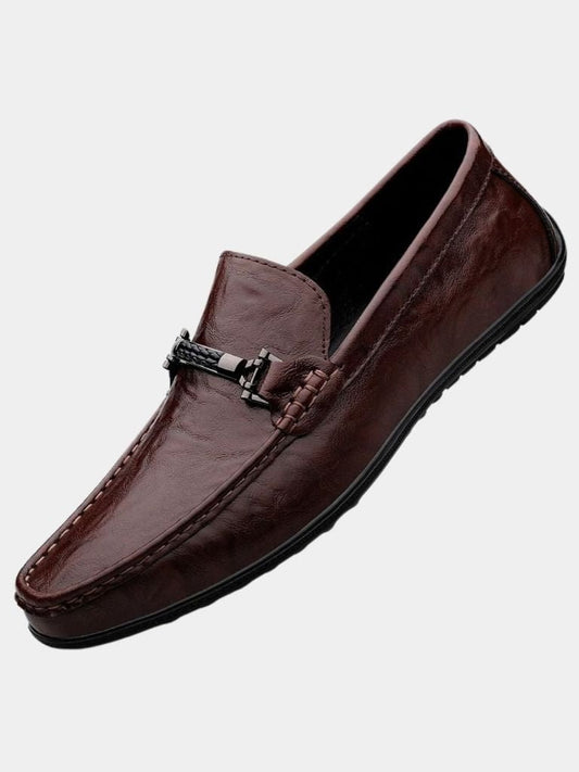 Belgravia Leder Slipper - Cross & Crown