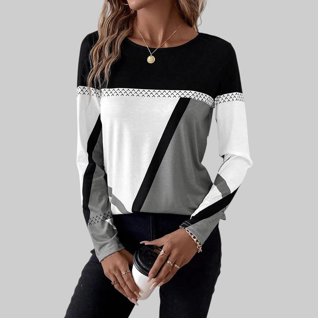 DENISA | STYLISCHE BLUSE MIT LANGEN ÄRMELN