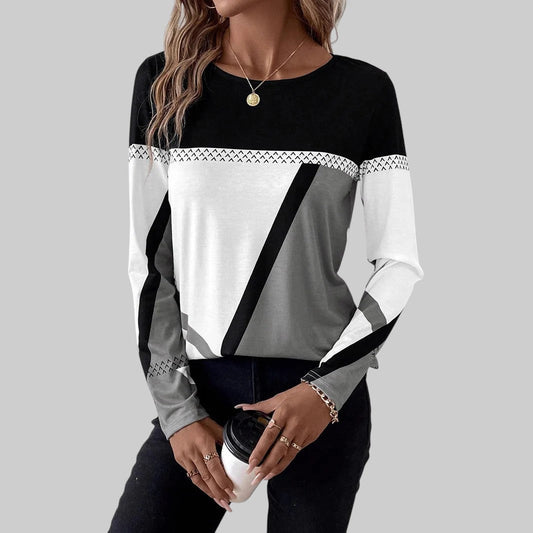 DENISA | STYLISCHE BLUSE MIT LANGEN ÄRMELN