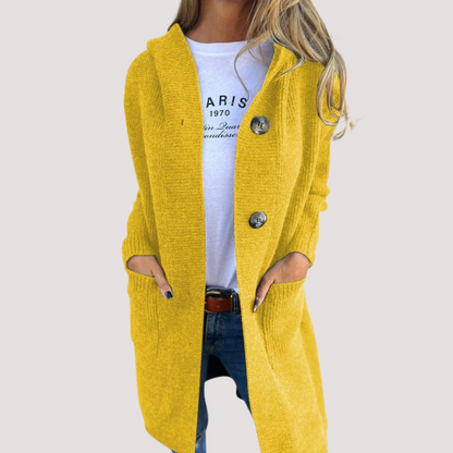 Yasmine | Hooded Knit Cardigan