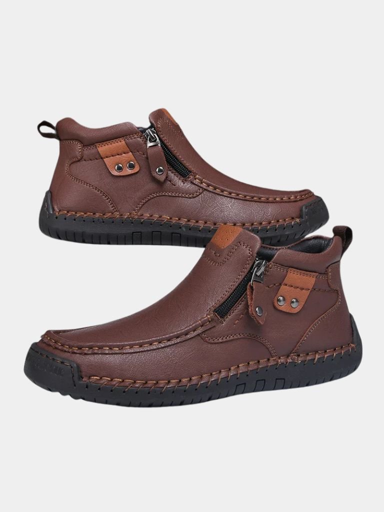 Brave Lederstiefel - Kreuz & Krone