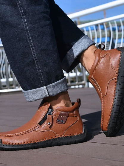 Brave Lederstiefel - Kreuz & Krone