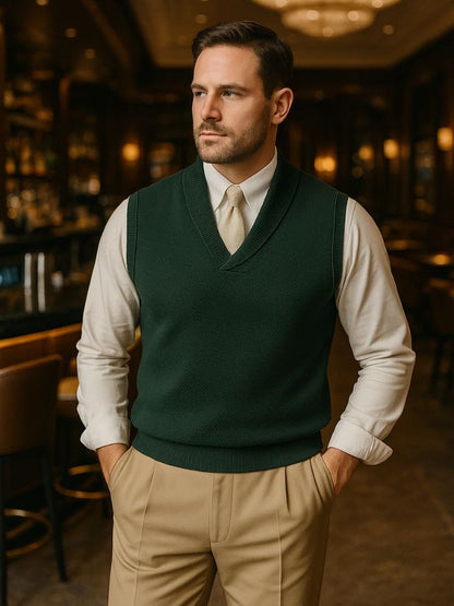 Britische Strickweste – Cross & Crown