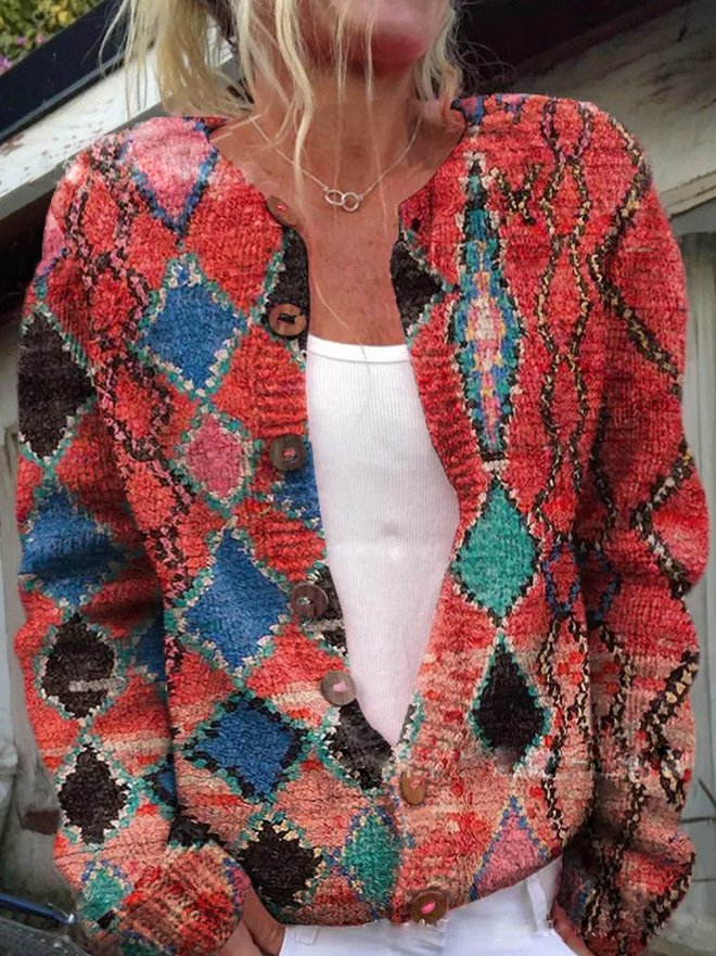 FLORA™ – Vintage-Blumen-Cardigan