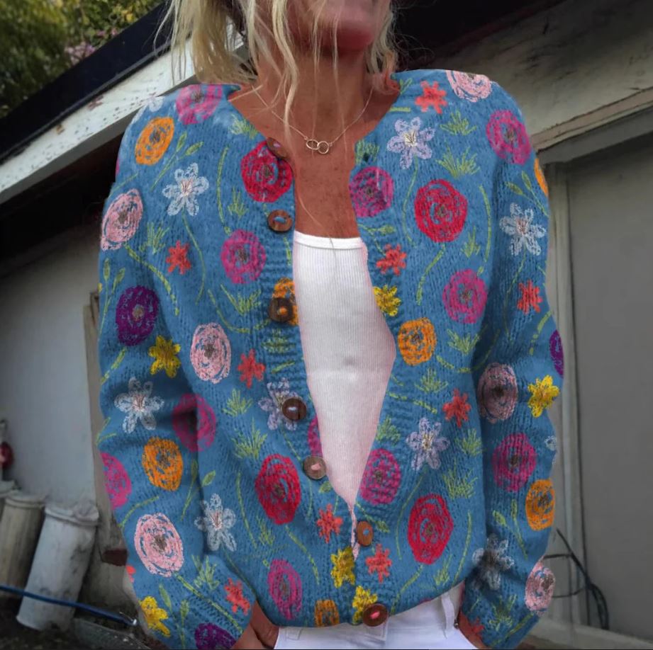 Maya | Floral Print Cardigan