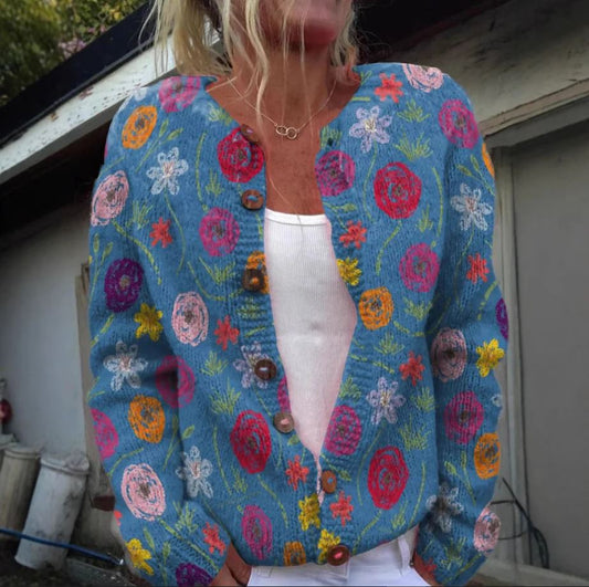 Maya | Floral Print Cardigan