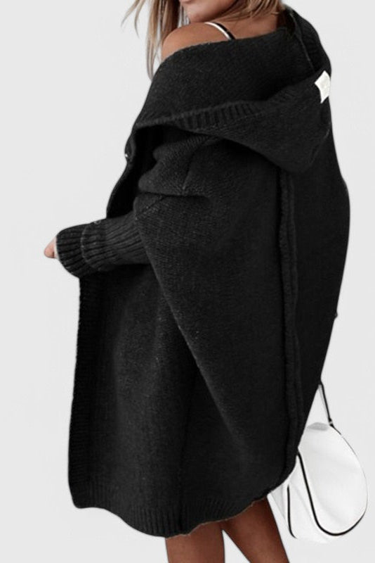 Lovisa Übergroßer Strickcardigan mit Kapuze