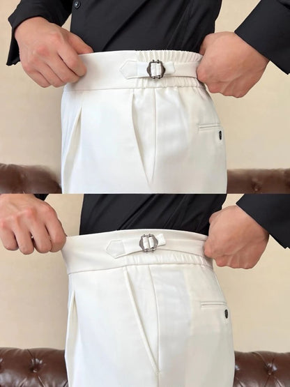 Klassische Italia Seitentaschen Elastische Hose - Cross & Crown