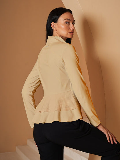 Damen Golfjacke mit Rüschenärmeln, Sonnenschutz