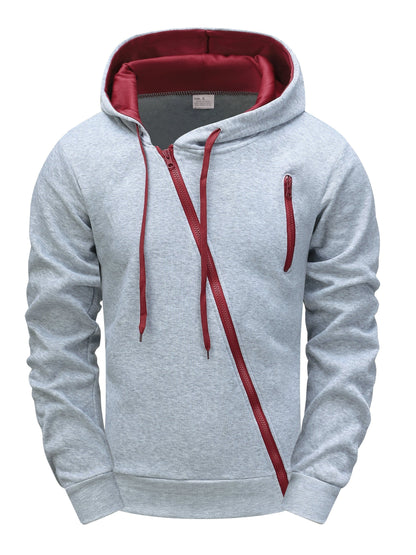 Hendro – Lässiger Langarm-Hoodie mit Reißverschluss