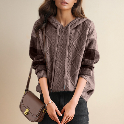 Leonie | Jacquard Kapuzenpullover