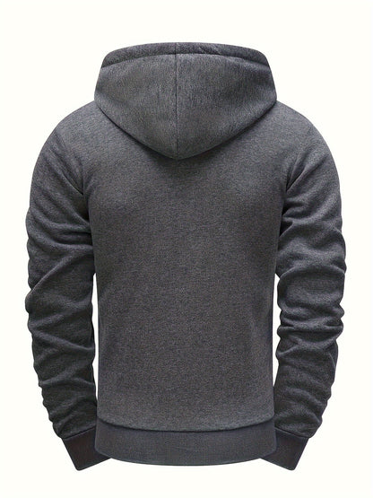 Hendro – Lässiger Langarm-Hoodie mit Reißverschluss