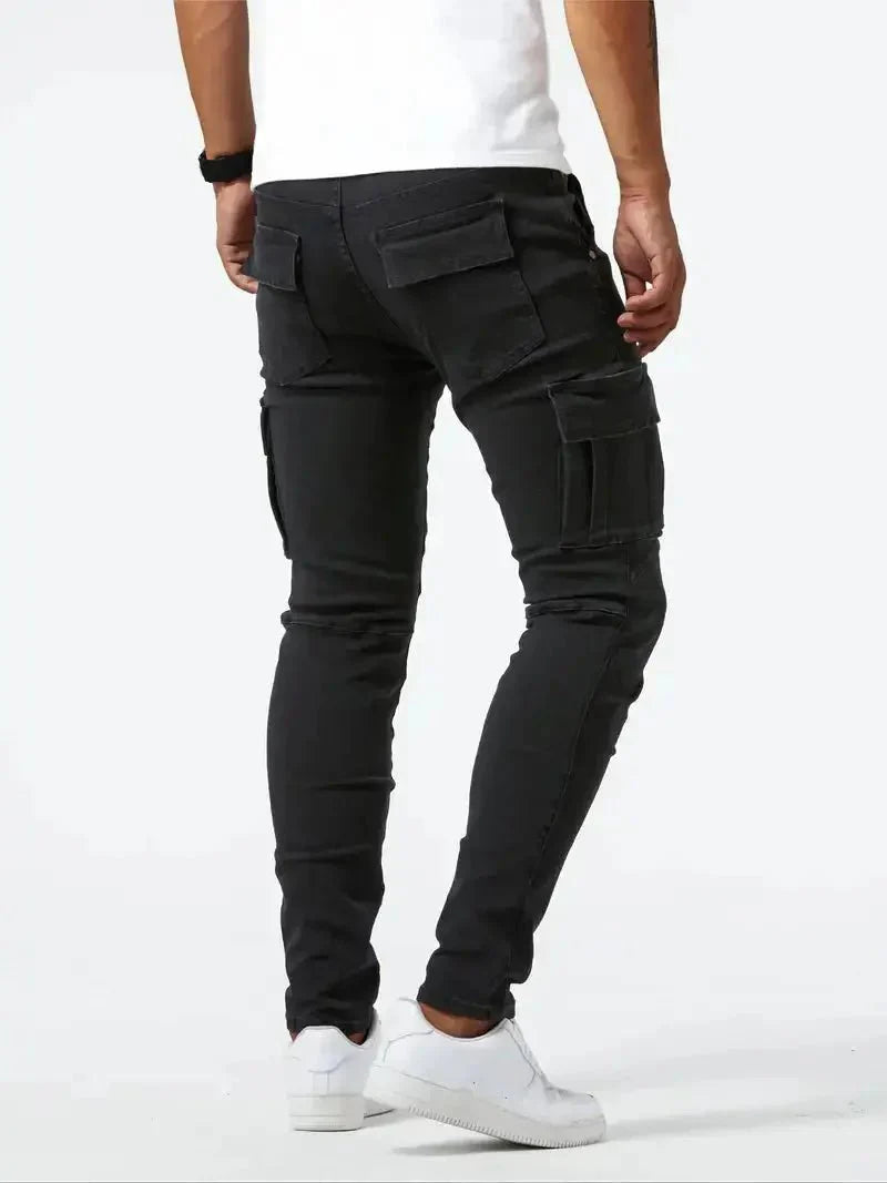 Denim Jeans Cargo-Hosen - Cross & Crown