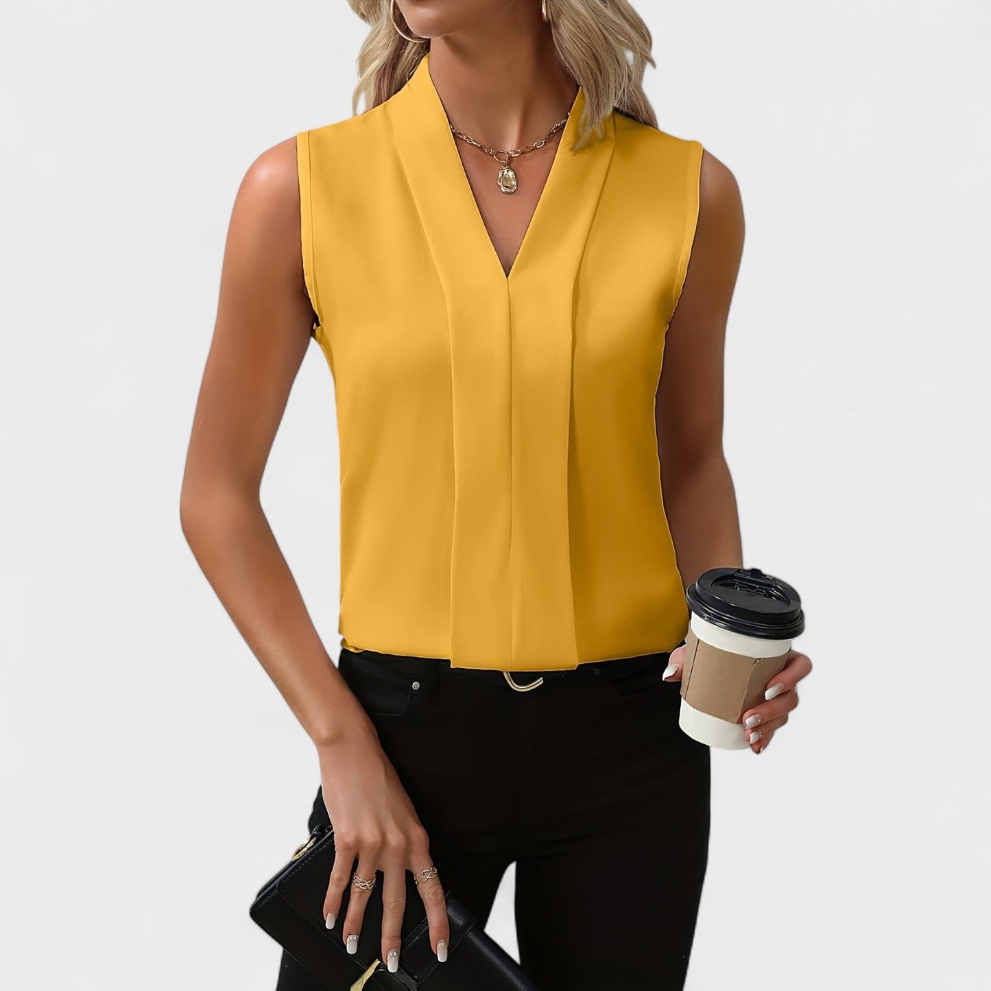 Bonnie™ | Elegante ärmellose Bluse