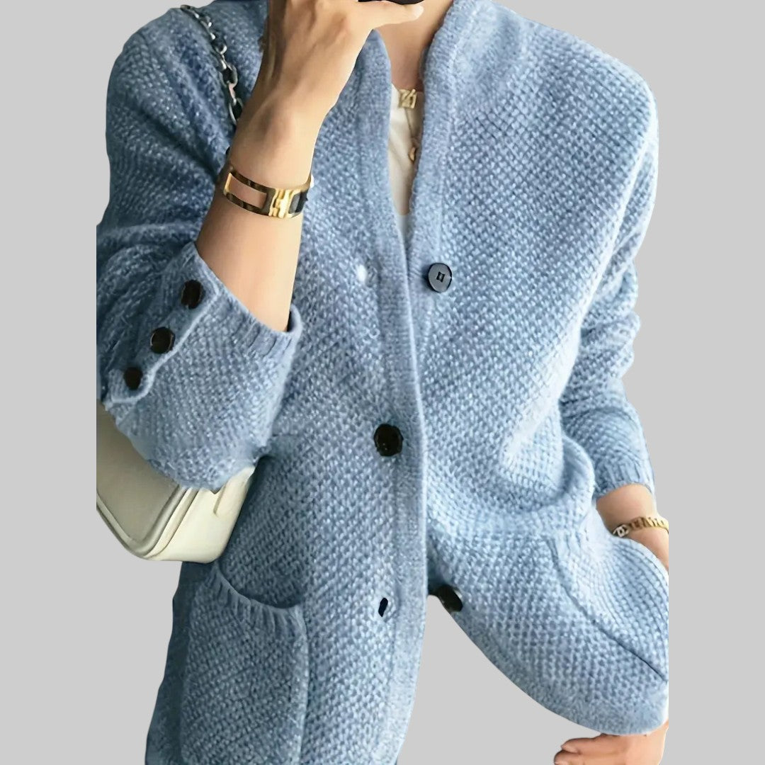 INGRID | WESTE AUS KASCHMIR-GEMISCH MIT KNÖPFEN