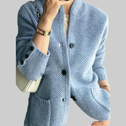 INGRID | WESTE AUS KASCHMIR-GEMISCH MIT KNÖPFEN