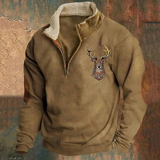 Christos – Pullover mit Hirschdetail