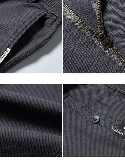 Essentielle Stretchy Gerade Hose - Cross & Crown