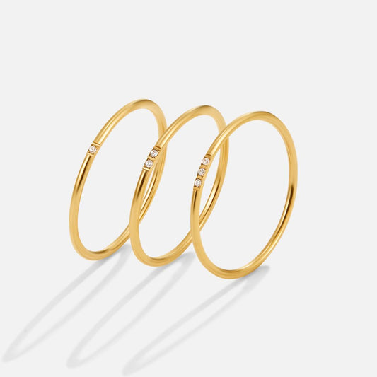 Bague Eula en or et cristal