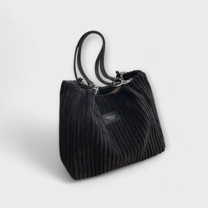 Olivia - Weiche Cord Schultertasche