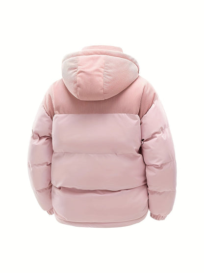 Fern - Kapuzen-Pufferjacke