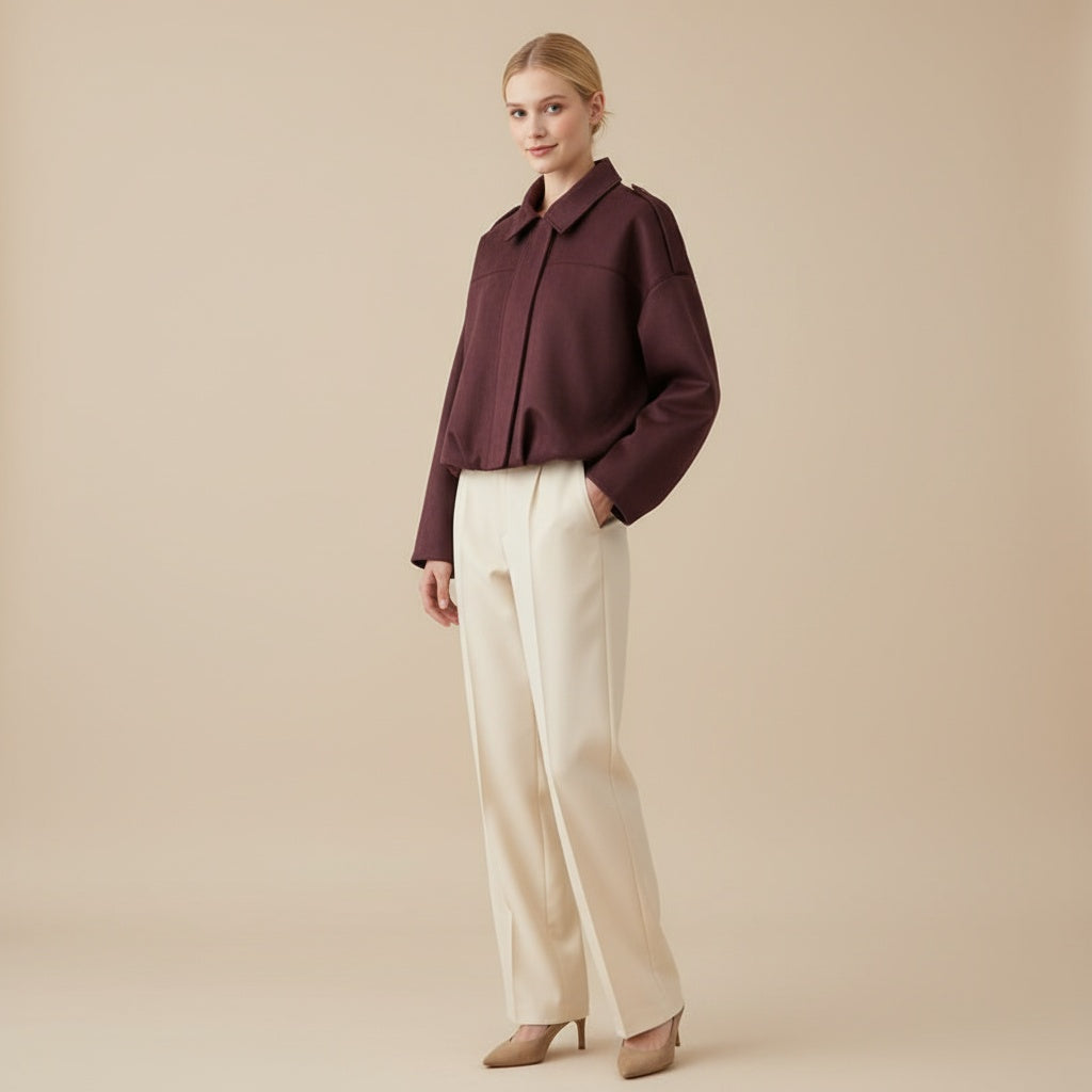 Koralle - Stilvoller Freizeitmantel