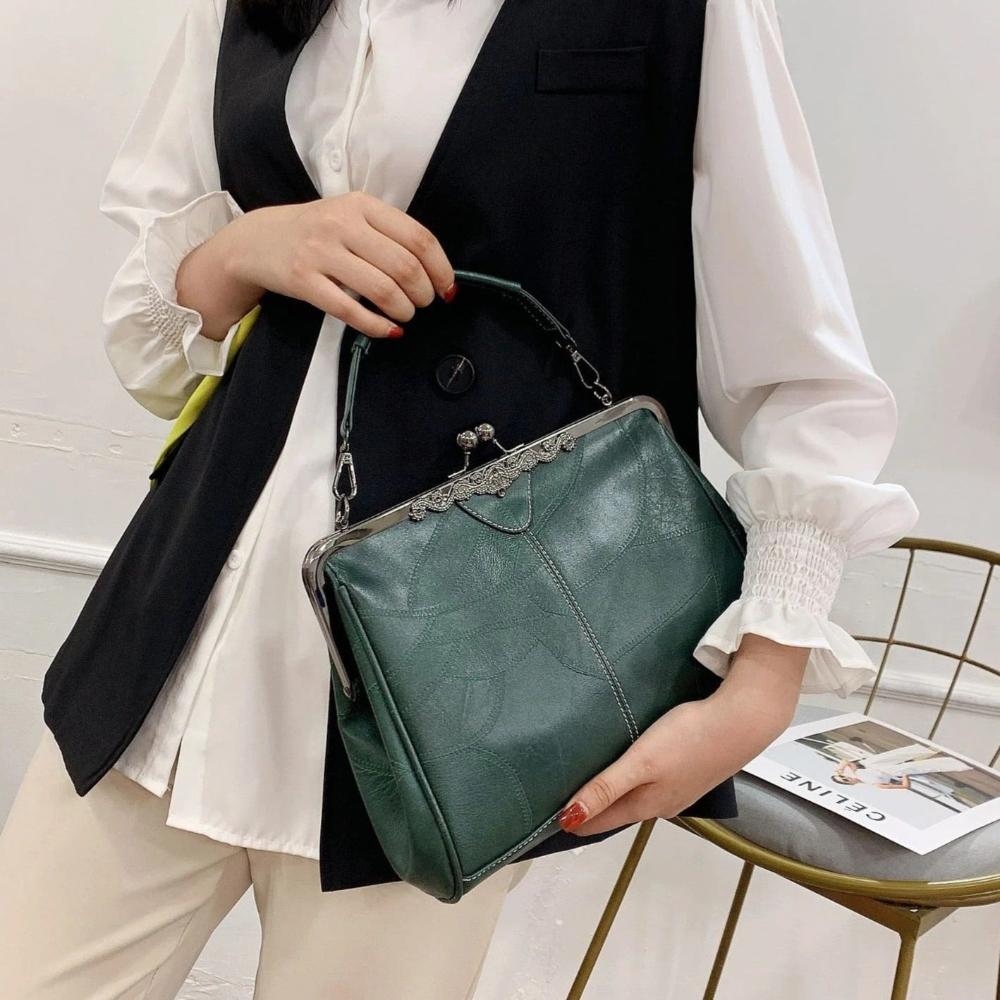 Celeste™ | Vintage Kiss-Lock Schultertasche