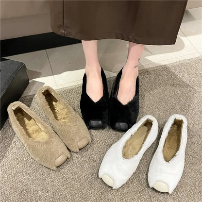 SnugFur Damen Winter Mokassins