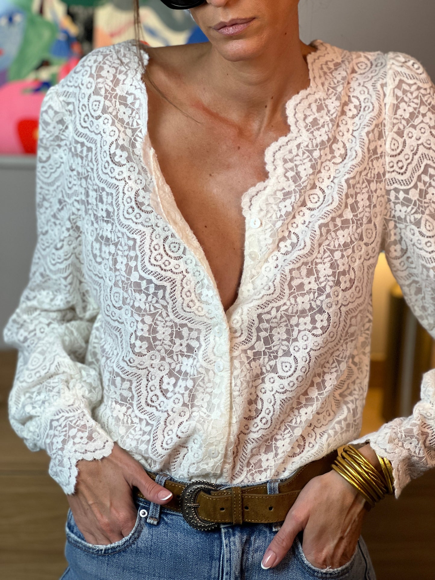 Britney | Strickbluse